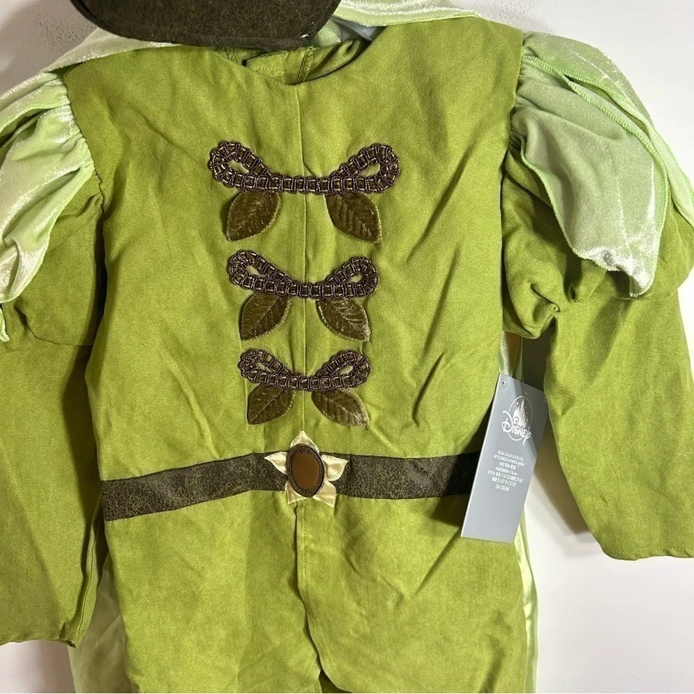 Disney Prince Naveen Princess and the Frog Costume Outfit NEW Sz 5/6 Green - Picture 3 of 6